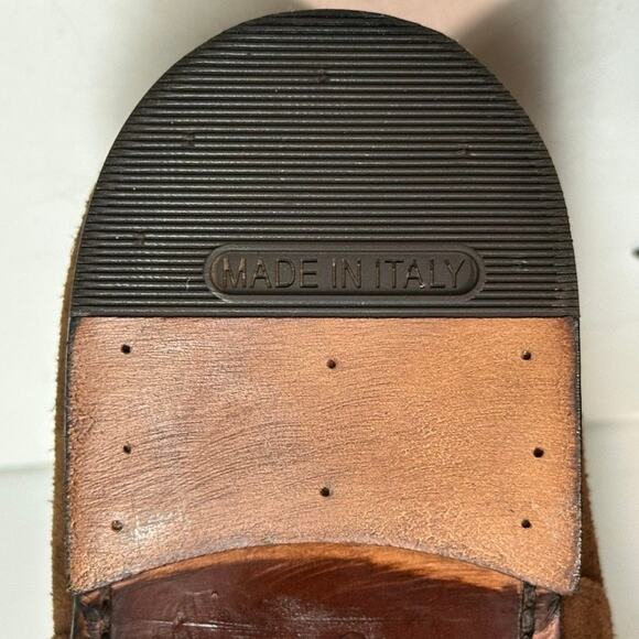 NEW HEELS Morjas The Oxford Snuff Suede Cap Toe Handmade in Spain US 11.5 - Picture 13 of 13